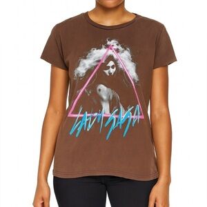 Lady Gaga ombre T-shirt graphic printed women's T-shirt SZ XS
